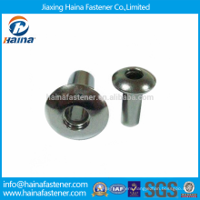 Stock DIN7339 Plain Stainless Steel Full Tubular Rivets